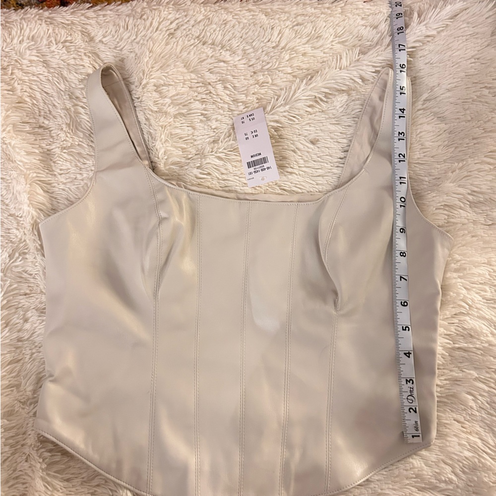 White Abercrombie Corset Top
